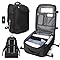 SZLX Mochila Viaje Cabina Avion 40x30x20 Mujer Ryanair Maleta para Cabina de avion Equipaje de Mano Easyjet Mochila de Senderismo Mochila para Portatil Impermeable hombre Negro