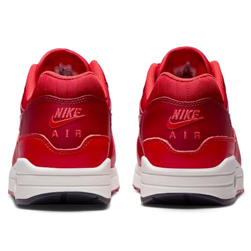 Nike Nike Air Max 1 Men's Shoes (HQ3607-687, Gym Red/University Red/Light Crimson/Sail) Size 9.5