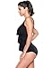 blossil Womens Lace Crochet Layered Cami One Piece Swimsuit Overlay Bathing Suit