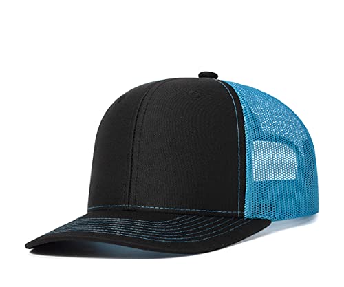Image of Quanhaigou Trucker Hat - Mesh Snap Back - Unisex Adjustable Baseball Cap - Outdoor Hats for Men Women