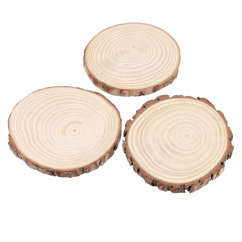 Tranches de bois de qualité supérieure avec écorce pour art et design