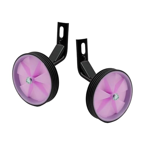 Image of Pair of Black Bicycle Auxiliary Wheel Children's Bicycle Accessories,Training Wheels Kids Bike Children Training Bike Wheel
