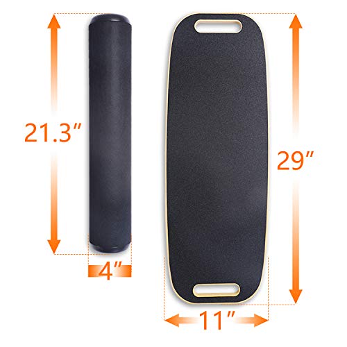 WV WONDER VIEW Balance Board, Wobble Board Balance Trainer for Fitness with Roller-Board Balancing for Surf, Ski, Snowboard, Skateboarding,and Exercise - Thumbnail 6