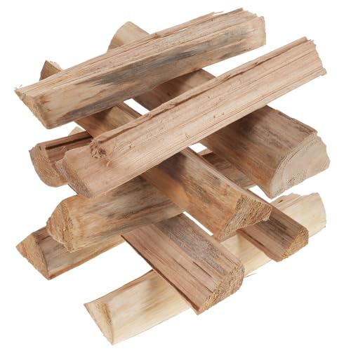 FONDOTIN 10 Pezzi Ceppi di Legno Duro per Stufa e Forno Pizza Legna da Ardere Essiccata in Forno Legno per Bbq e Cottura con Accensione Rapida e Combustione Pulita per Falò e Stufa in