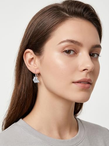 Boucles d'oreilles bouledogue français argent pour look mignon