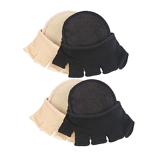 2Pairs No Show Half Socks for Women Open Toe Topper Cushion Liner for Mules and Heels Summer Lightweight Design Slip and Breathable Footwear Essentials