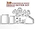 Joinor 18PCS/Set DIY Stainless Steel Christmas Series Cookie Cutter 3D Gingerbread house Biscuit Mold Fondant Cake Decorating Tools