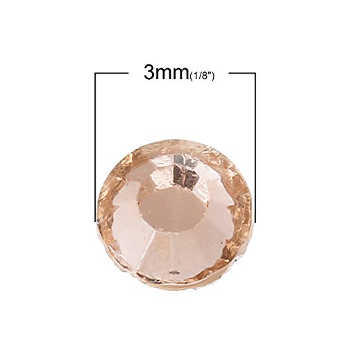 3000 x strass Hotfix 3 mm beige