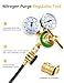 Nitrogen Purge Tool, Nitrogen Regulator HVAC, Metal Nitrogen Purging Tools, Nitrogen Purge Regulator Tool, Adjustable Nitrogen Flow Regulator, HVAC Purge Nitrogen Flow Regulator, Gold
