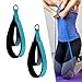 CAQYPVH 2 Pieces Pilates Double Loop Strap Double Loop Strap Portable Beginner Pilates Accessories Pilates Equipment for Fitness, Light Blue