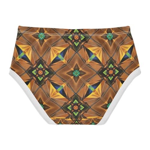 Geometric Toddler Underwear Girls, Girls Underwear Cotton, 2T–8 Years2