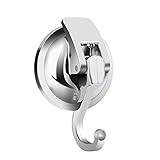 Heavy Duty Vacuum Suction Cup Hook organizer for Kitchen&Bathroom accessories shower towel loofah bathrobe sponge coats clothes utensil removable holder hanger, by iRomic