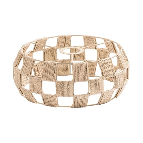 Abat-jour tissé main rustique et épuré pour intérieur élégant