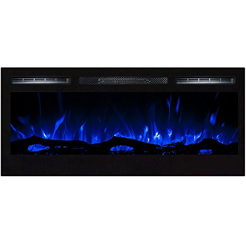 Regal Flame Lexington 35" Built-In Ventless Heater Recessed Wall Mounted Electric Fireplace - Log #TOP5