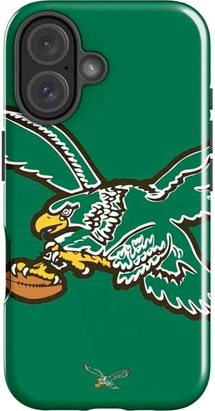 Skinit Impact Phone Case Compatible with iPhone 16 Plus - Officially Licensed NFL Philadelphia Eagles Retro Logo Design