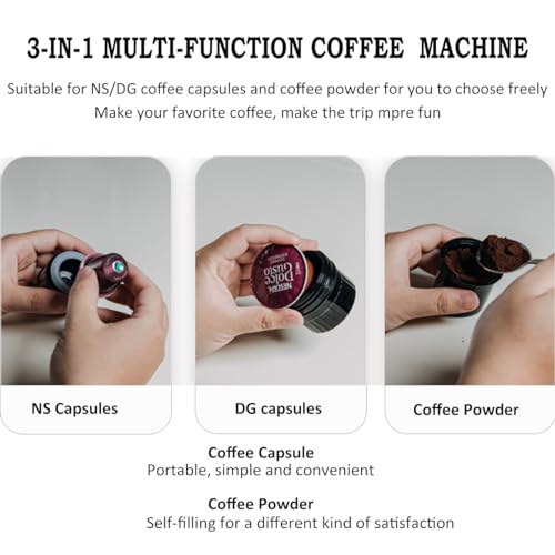 Cafetera expres automática portátil con batería 80 mL miniatura 5