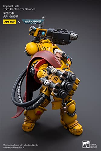 Hiplay Joytoy × Warhammer 40K Officially Licensed 1/18 Scale Science-Fiction Action Figures Full Set Series -Imperial Fists Third Captain Tor Garadon #TOP4