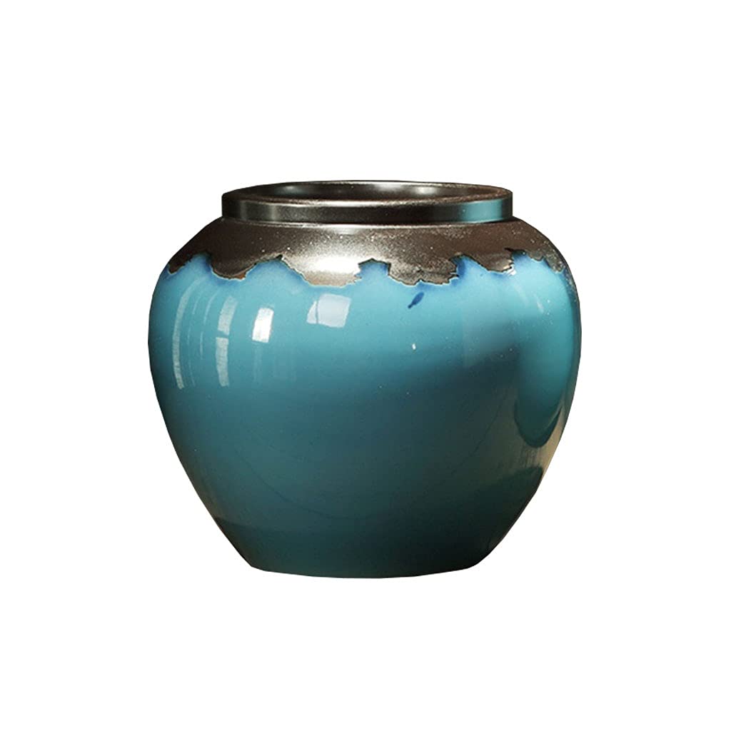 Vaso Vaso in ceramica in stile cinese Decorazione Soggiorno Composizione floreale Grande vaso da fiori dal pavimento al soffitto Arredamento for la casa nordico moderno semplice Vaso In Ceramica(A)
