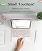 GreenLaw Keyboard Case for iPad 11th Generation(A16,2025) / 10th Generation(2022), Stain-Resistant Cover, 7 Color Backlit, Detachable Keyboard Case with Touchpad and Pencil Holder, Blush Pink