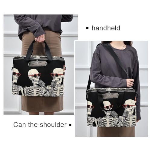 Bolso-maleta para laptop ALAZA con diseño Skull, 13-15.6 pulg miniatura 2