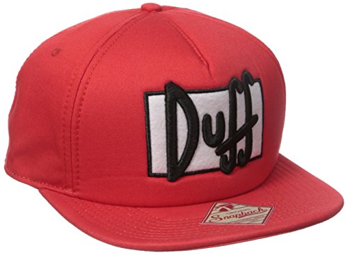 Regolabile The Simpsons Duff Beer Mens Red Adjustable Snap Back Hat