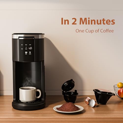 Image of WAA Single Serve Coffee Maker for Capsule & Ground Coffee