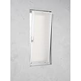 Easy-Shadow Klemmfix Plissee Faltstore in der Farbe weiß / Breite 49 cm x Höhe 220 cm / 49x220 cm/ 49 x 220 cm inkl. 4 Stück Klemmträger / Klemmhalter Montage ohne bohren / Easy&Fix montiert / Maßanfertigung