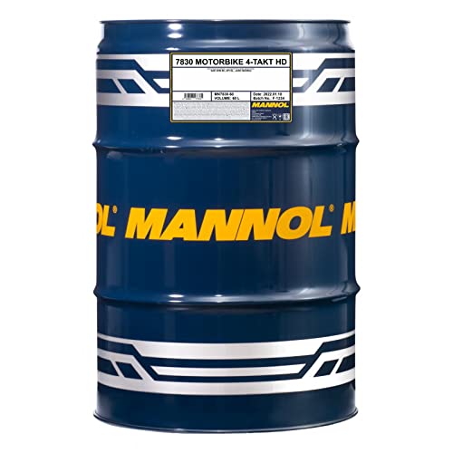 MANNOL Aceite de motor 20W-50 Aceite para motor API SN 4-Takt Motorbike HD 60L