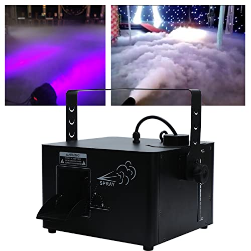 Máquina de humo de 1500 W con control remoto y controles, dosificación programada para fiestas, escenarios, bodas, conciertos, DJ y reuniones familiares miniatura 5