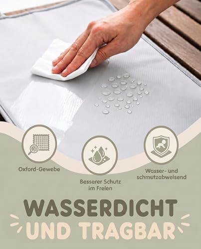 Wickelunterlage Unterwegs Faltbar Wasserdicht Gepolstert Valbaby – Ansicht 3