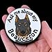 Beauceron Dog Button, Ask Me About My Dog Pin, Cartoon Pet Portrait Gift, Handmade Dog Accessories, 2.25 or 3.5