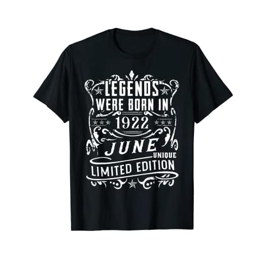 Cumpleaños Junio 1922 Edición Limitada Regalo Legend June Camiseta