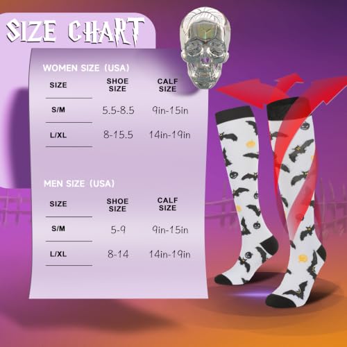 Image of bropite Compression Socks for Women &Men Circulation-Support Knee High Socks 20-30 mmhg-Best for Running,Medical,Nurse,Travel