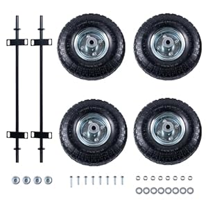 Generator Wheel Kit Compatible with Predator 9000 8750 6500 generator 4 PCS 10-inch pneumatic tires
