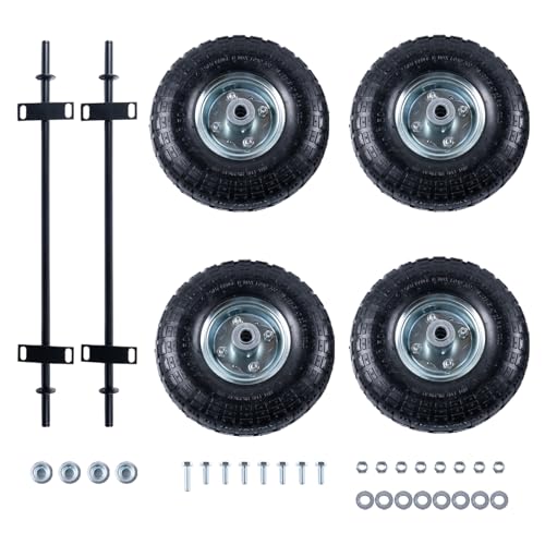 Generator Wheel Kit Compatible with Predator 9000 8750 6500 generator 4 PCS 10-inch pneumatic tires
