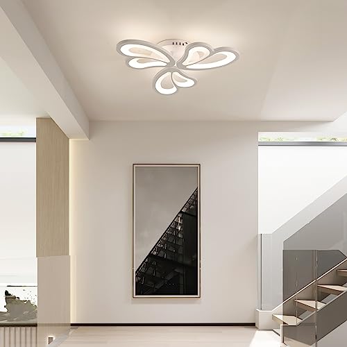 Naroume NRM-LIGHT 01-3-DIM Modern Ceiling Light Fixtures,33W Creative Butterfly Shape Led Ceiling Lamps,Dimmable Close To Ceiling Lighting Fixture,Acrylic Led Linear Ceiling Chandeliers thumb #7