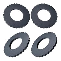 4 Stück Tankschutzring, Hochwertiger Moosgummi Polsterring mit 9mm Stärke, Dichter Tankdeckel Polster für Simson S50 S51 S70 KR51 SR50 SR80 SR4 Serie, Universelle Tankdichtung für Motorrad (Schwarz)