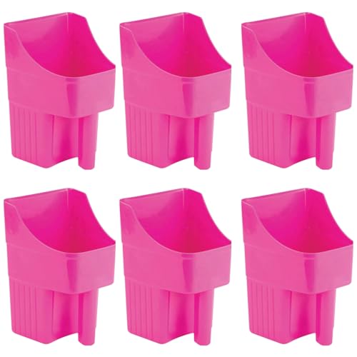 Taluokong 6 Peças De Colher Plástico Para Ração Gado, Grãos Pesados, 2 Litros, Grande, Empilhável Ca