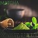 KAISHANE Japanese Matcha Whisk Set Matcha Tea Ceremony Set of 4 Including 100 Prong Matcha Whisk, Traditional Scoop, Tea Spoon and Ceramic Matcha Bowls