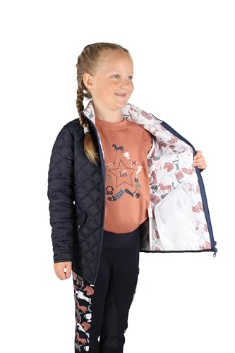 Pony Passion Quilted Jacket by Little Rider - Navy / 7-8 Years