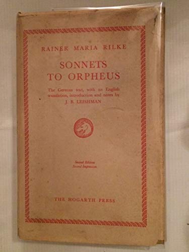 Sonnets to Orpheus B000I1NCU6 Book Cover
