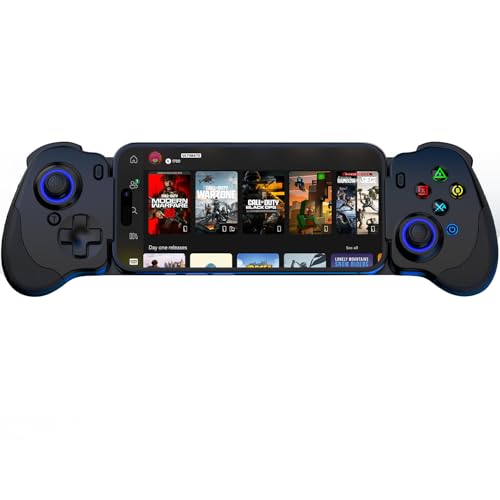 arVin Remote Player Controller für iPhone 16/15 Serie & Android (USB C) Gamepad für Xbox Game Pass, PlayStation, Steam Link, Cloud Gaming mit Hall Joystick/Trigger-Plug&Play (Schwarz)