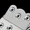 2 Pcs Stainless Steel Screen Door Hinges Hardware Spring Loaded Hinge, Silver