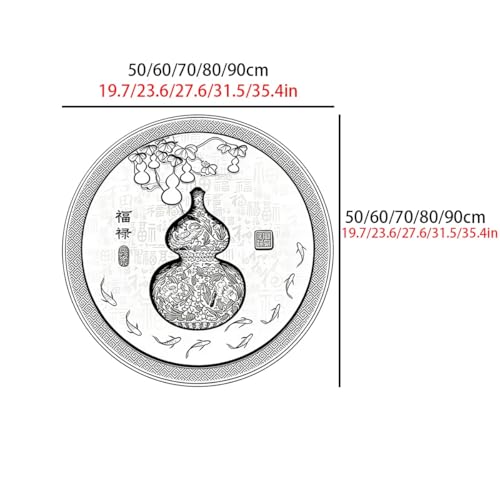 Tableau Lumineux Chinois LED Calabash 3D avec Télécommande pour Déco Murale Salon