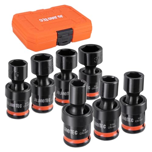 Image of 7pc 3 /8 inch Drive Impact Universal Swivel Socket Set
