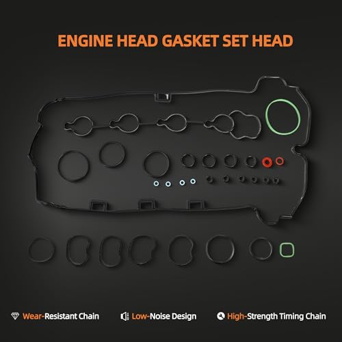 Image of MA-9761246760 MLS Head Gasket Set with Head Bolt for Chevy Equinox Malibu Impala Captiva Sport, for Buick Verano, for GMC Terrain 2.4L 2384cc 145cid L4 DOHC (16 Valve) HS26517PT