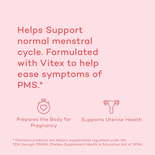PREMAMA Hormone Balance for Women, Berry Flavored Drink Mix, Irregular Cycles, PMS & Menopause, Chasteberry, Magnesium, 28 Servings - Thumbnail 2