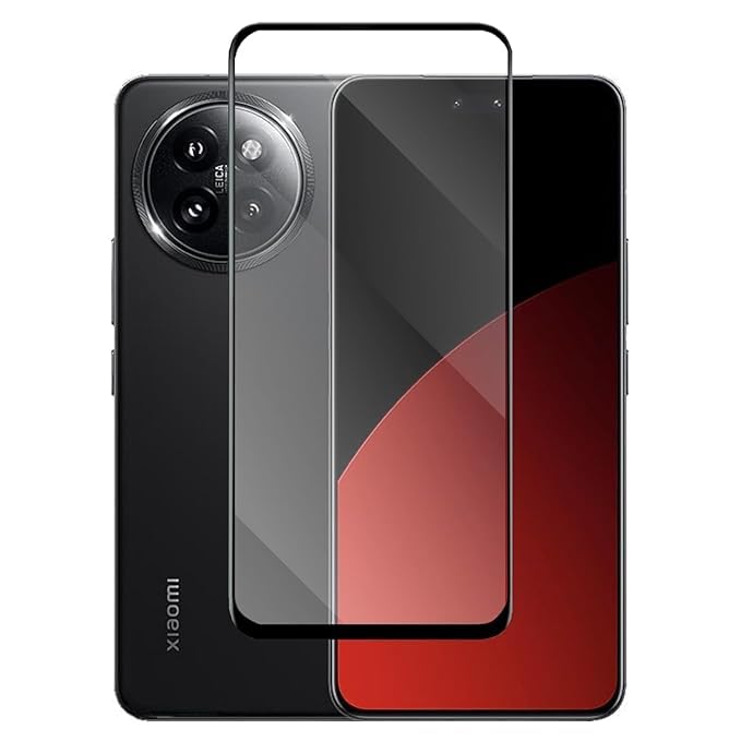 Image of UV Premium HD+ Tempered Glass For Xiaomi 14 Civi (6.55 Inch, Pack of 1) Full Adhesive Curved Glass 100% Fingerprint Working with installation kit