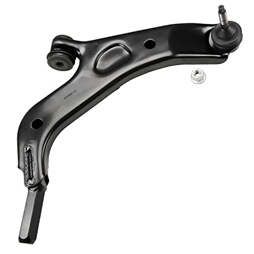Image of Detroit Axle - 4pc Front Lower Control Arms Kit for 09 Ford Flex 08-09 Taurus X Mercury Sable, 2 Lower Control Arm w /Ball Joint Assembly 2 Outer Tie Rod Ends Replacement