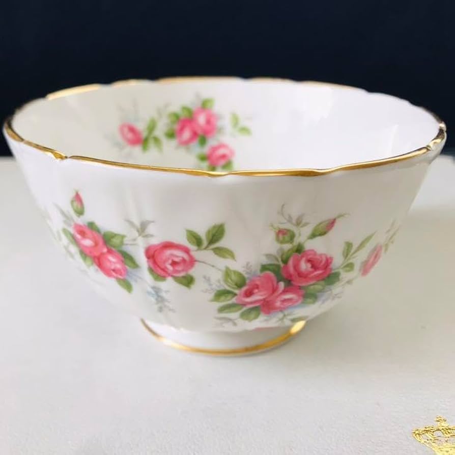 アンティークエインズレイ  薔薇ブーケ　テテアテテセット ポット teapot010-1.jpg